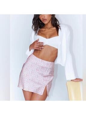 Princess Polly Edge of Paradise Satin Mini Skirt